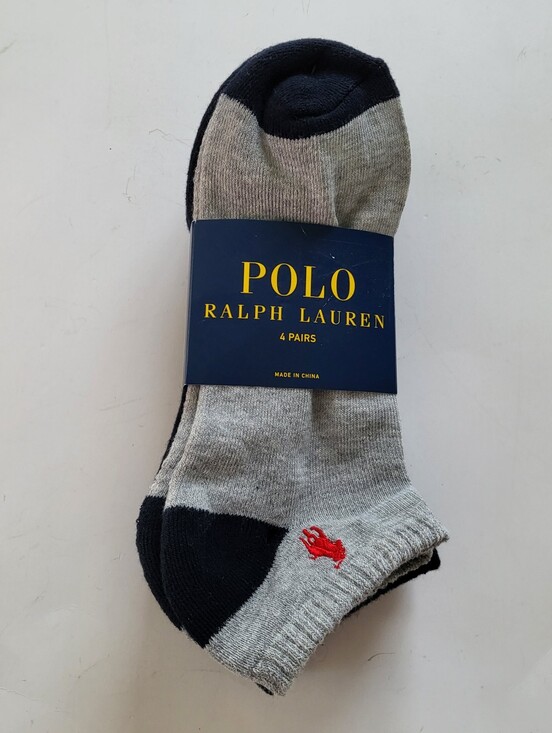 Polo Ralph Lauren Other - Polo ralph Lauren classic sport low cut socks 4pk size L 6-12 Navy Gray